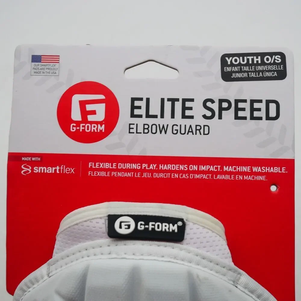 NEW G-Form Elite Speed Elbow Guard Youth One Size Black White